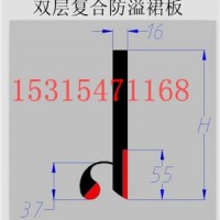 生產(chǎn)批發(fā)輸送機專用裙邊   雙密封防溢裙板
