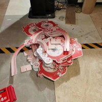 西安異形kt板 雪弗板PVC 文化墻,婚慶超市堆頭,來(lái)圖定制