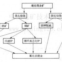 鞏義鉑思特從難選含碳金礦石中回收黃金，金礦石選冶工藝流程