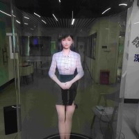 空中成像廣告展示、仿真數(shù)字人展臺、虛擬主持人